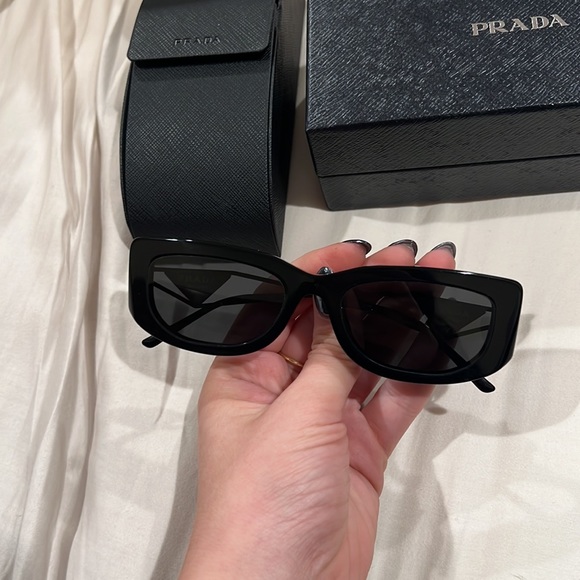 Prada
Triangle Logo Rectangle Acetate & Metal Sunglasses - Picture 7 of 7
